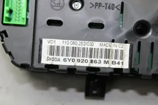 Skoda Fabia 6Y orig Tacho Kombiinstrument 6Y0920863M - Bild 4
