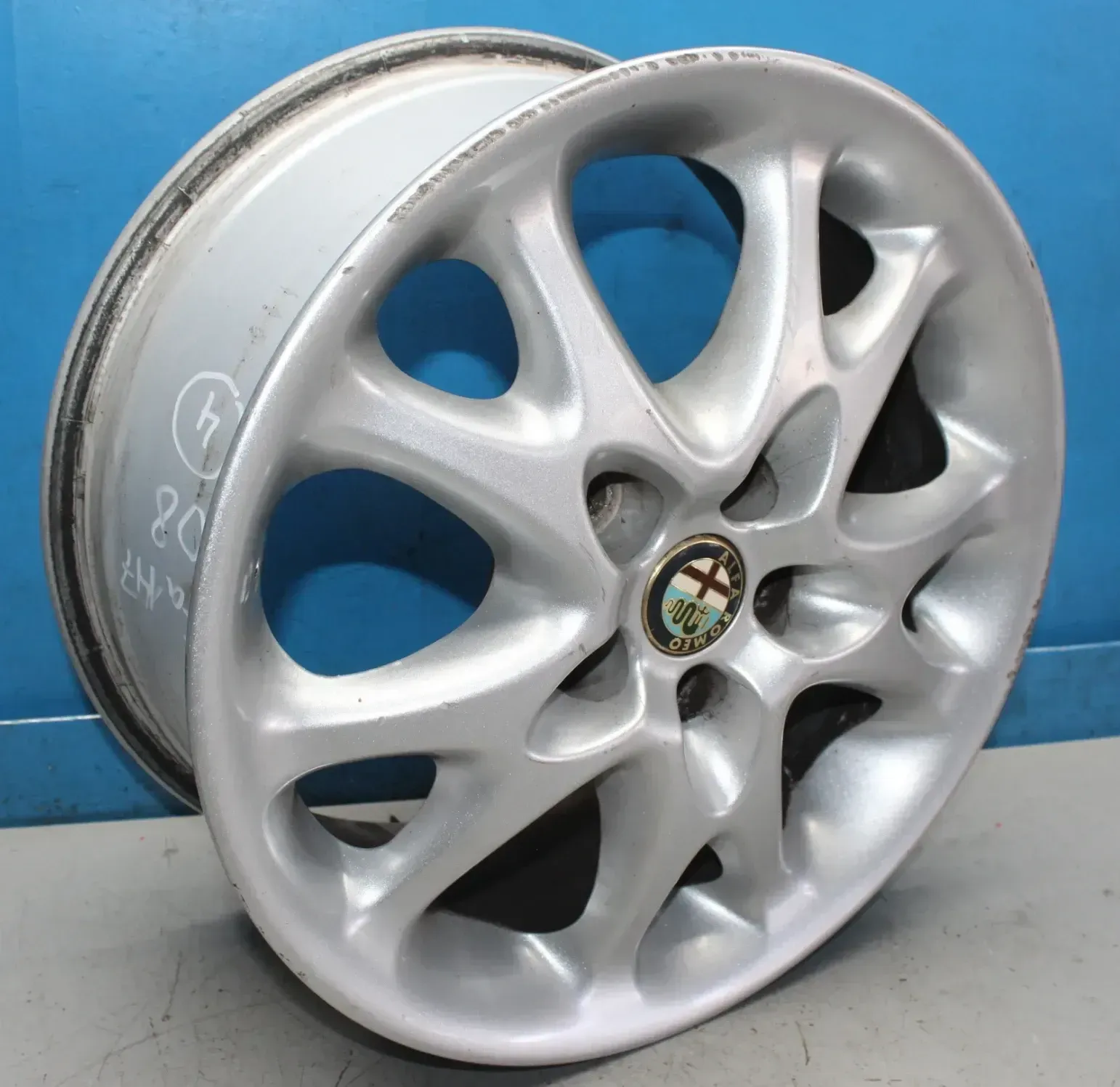 1x Alufelge 15 Zoll 6,5Jx15 ET41.5 Felge LK 5x98 Alfa Romeo 147 Bj.08 (4) - Bild 1