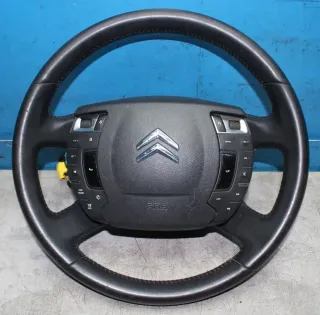 Multifunktion Leder Lenkrad 96829213ZD Modul 96877137ZD Citroen C5 III RW Bj.12 - Bild 1