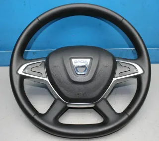 Kunststoff Lenkrad mit Modul 484001085R 985701142R Dacia Logan MCV 2 II Bj.19 - Bild 1