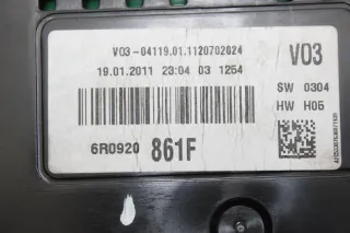 Tacho Kombiinstrument 6R0920861F VW Polo V 6R 1.6 TDI Bj.11 - Bild 4
