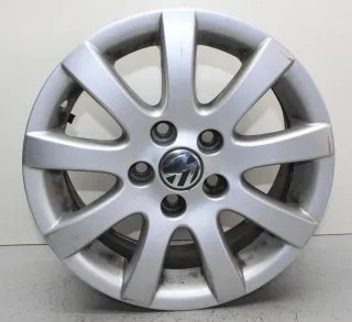 1x Alufelge 6Q0601025Q Felge 6,J x 14 ET43 LK 5x100 VW Polo IV 9N3 Bj.05 (2 - Bild 2