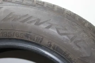 1x Winterreifen Reifen Vredestein Wintrac195/65 R15 91T 7,8 mm DOT 2425 - Bild 7