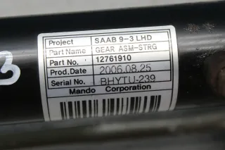 Lenkgetriebe Servolenkung Hydraulische Lenkung 12761910 Saab 9-3 YS3F Bj.07 - Bild 3