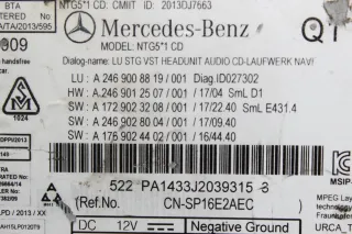 Mercedes Benz W246 Autoradio Navi Laufwerk USA Navigation NTG5 1US A2469001517 - Bild 9