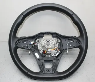 VW Golf 8 VIII Leder Lenkrad Schaltwippen 5H0419093 5H0959542L ohne Anbauteile - Bild 1