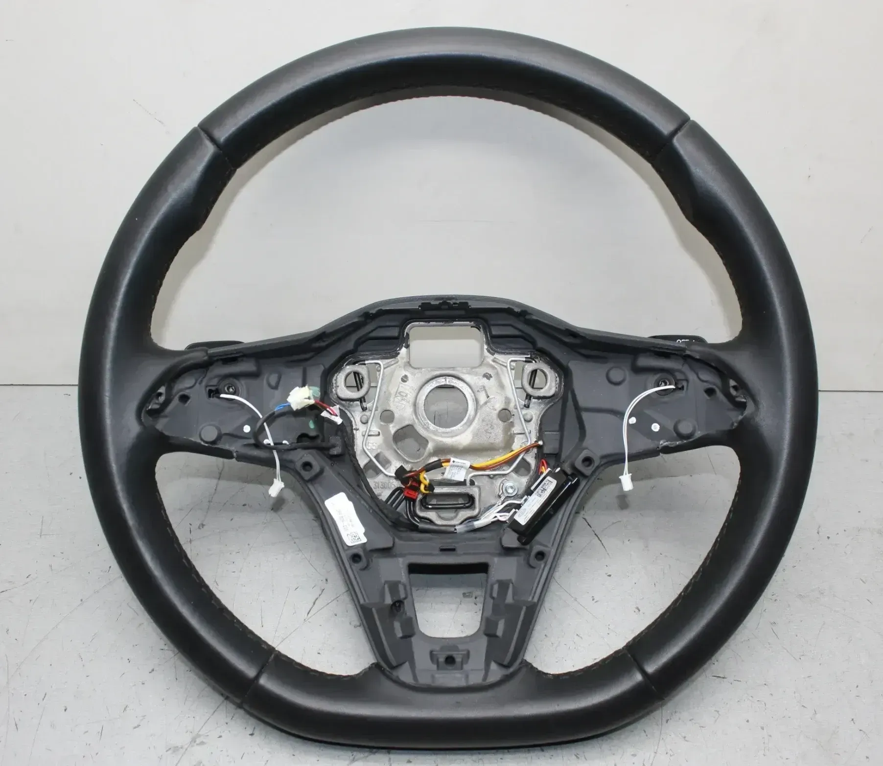 VW Golf 8 VIII Leder Lenkrad Schaltwippen 5H0419093 5H0959542L ohne Anbauteile - Bild 1