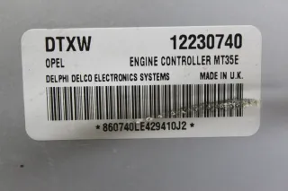 Motorsteuergerät Steuergerät 12230740 Opel Astra H 1.6 77 kW Z16XEP Bj.04 - Bild 3