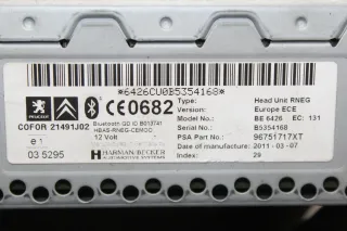 Autoradio Navi Radio CD Navigation SD 96751717XT Peugeot 5008 I Bj.11 - Bild 8