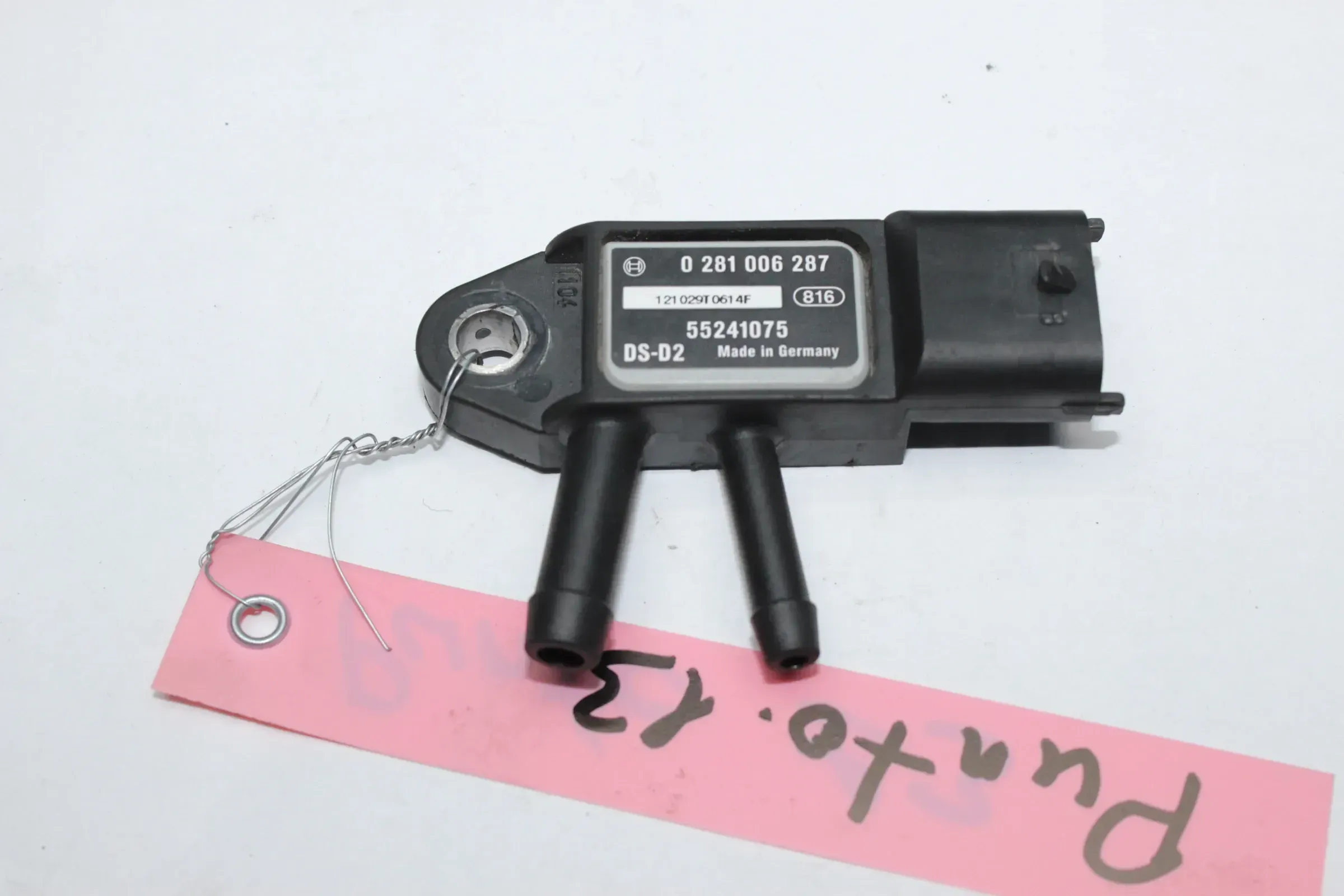 Sensor Differenzdruck Abgasdruck 0281006287 55241075 Fiat Punto 199 1.3 D Bj.13 - Bild 1