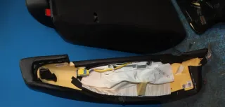 Rücksitz Leder Sitz hinten mit 2x Modul und Sitzheizung VW Passat CC 357 Bj.08 - Bild 12