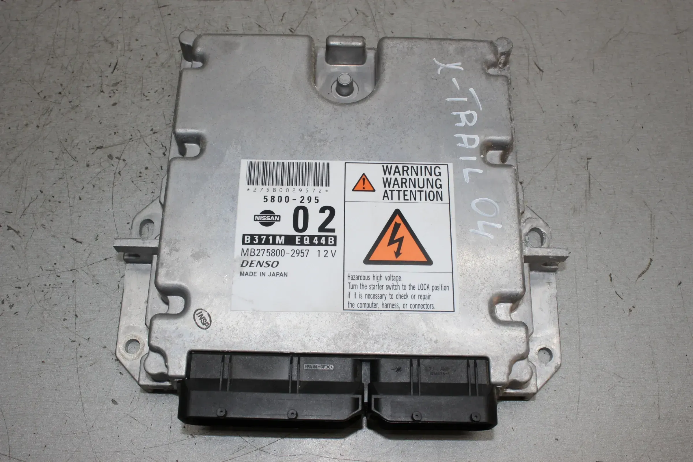 Motorsteuergerät Steuergerät B371M EQ44B MB275800-2957 Nissan X-Trail 2.2dCi 4*4 T30 136 PS (100 kW) Bj.04 - Bild 1