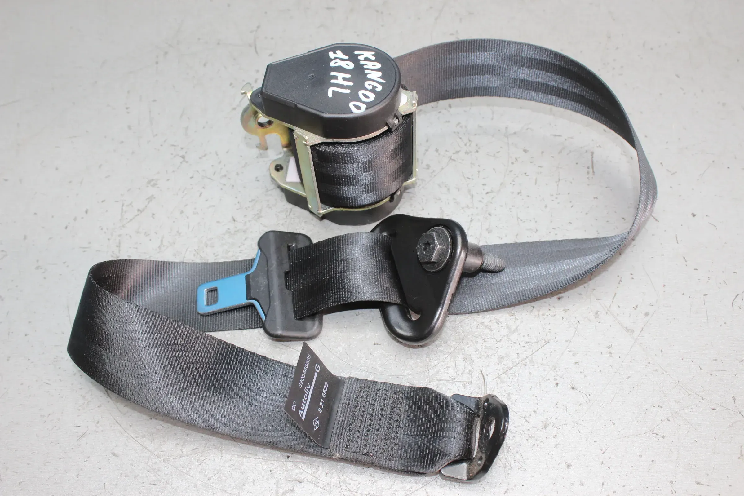 Sicherheitsgurt Gurt hinten links 8200448888 Renault Kangoo II 2 KW_ Bj.18 - Bild 1