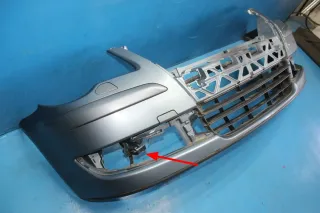 Stoßstange Stoßfänger vorne 1T0807221D Grau, LR7N VW Touran 1T2 Bj.08 - Bild 7