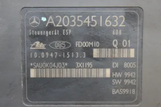 ABS Hydraulikblock Steuergerät A2035451632, A0044310512 Q01 Mercedes W203 Bj.02 - Bild 3