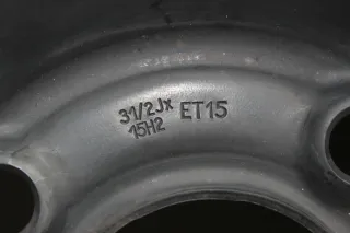 Ersatzrad LK 4x108 3.5Jx15 ET15 Reserverad T215/80 R15 Peugeot 307 SW Bj.02 - Bild 4