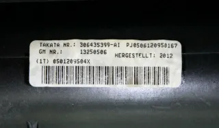 Opel Meriva B Bj.12 Armaturenbrett Cockpit SRS Modul 13250506 - Bild 9