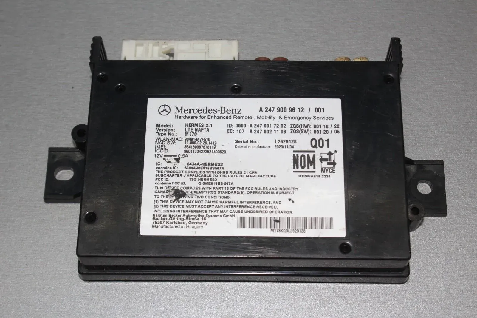 Mercedes Benz W177 W247 Steuergerät Multimedia Interface A2479009612 A2479017202 - Bild 1