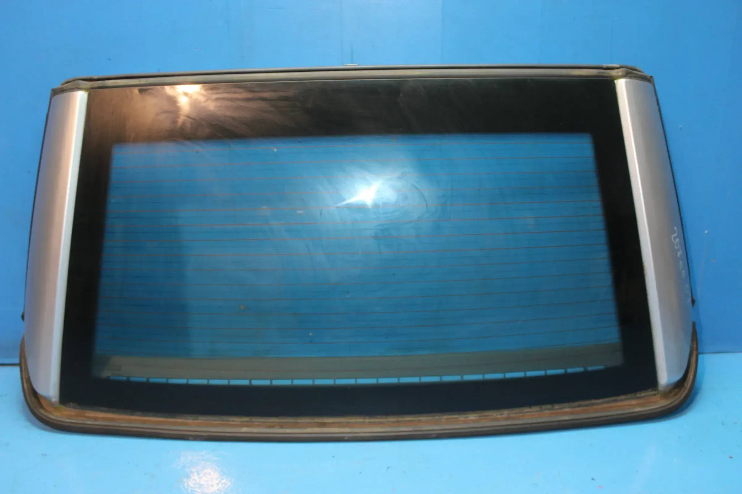 Heckscheibe Verdeck beheizbar Peugeot 207 CC Bj.07 Cabriolet Silber EZRC - Bild 1