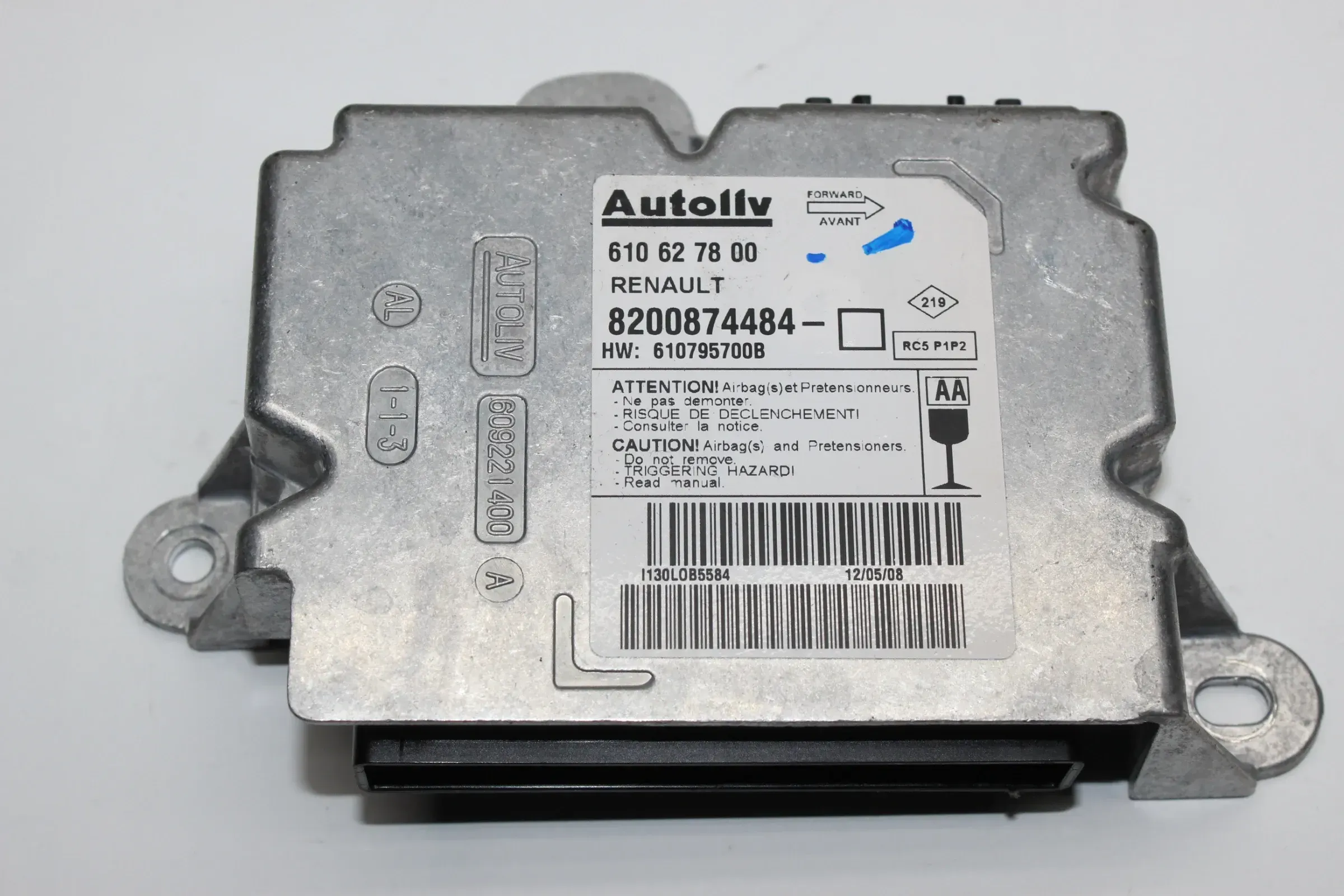Airbagsteuergerät Steuergerät 8200874484 Renault Megane 2 II Kombi Bj.08 - Bild 1