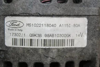 Lichtmaschine 80A Generator 98AB10300GK Ford Focus DAW 1.6 16V Bj.02 - Bild 4