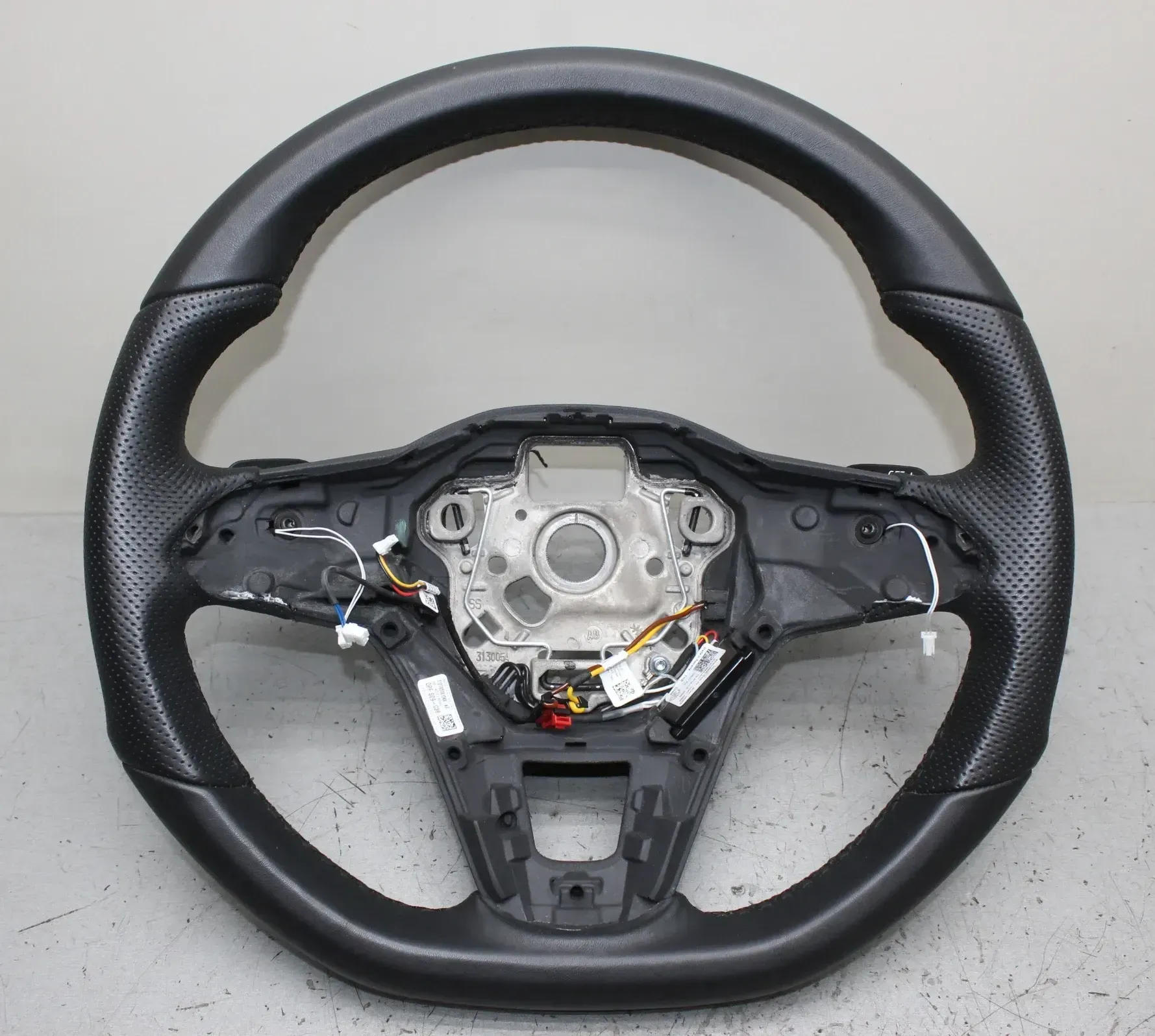 VW Golf 8 VIII Leder Lenkrad 5H0419093, 5H0959542N ohne Anbauteile - Bild 1