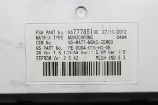 Tacho Kombiinstrument 9804263880 9677785180 Peugeot 5008 I - Bild 4