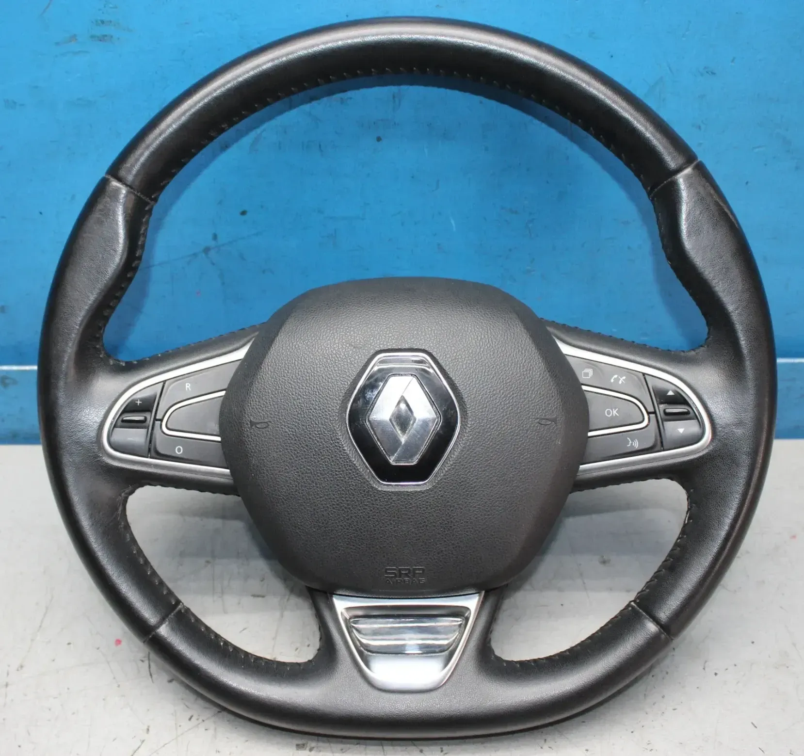 Multifunktion Leder Lenkrad mit Modul 484005825R 985701175R Renault Kadjar Bj.16 - Bild 1