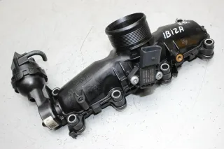 Ansaugkrümmer Saugrohr Drallklappen 04B129709B Seat Ibiza IV 6P8 1.4 TDi Bj.16 - Bild 1