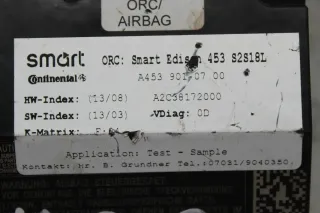 Smart Forfour W453 Airbagsteuergerät Steuergerät A4539010700 985105074R - Bild 4