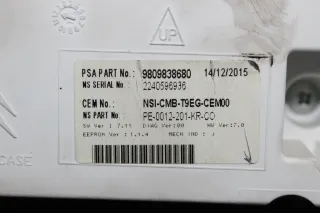 Kombiinstrument Tacho 9809838680 Peugeot 308 II SW Bj.15 - Bild 7