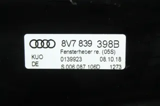 Fensterheber Gestänge hinten rechts ohne Motor 8V7839398B Audi A3 Cabio 8V - Bild 6