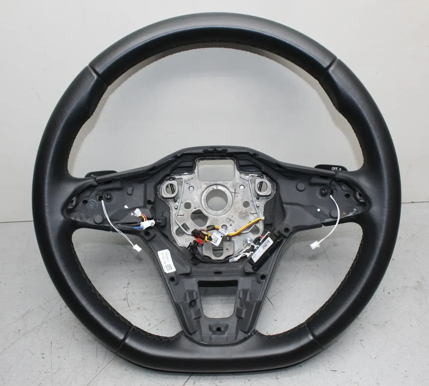 VW Golf 8 VIII Leder Lenkrad 5H0419093 5H0959542E ohne Anbauteile - Bild 1