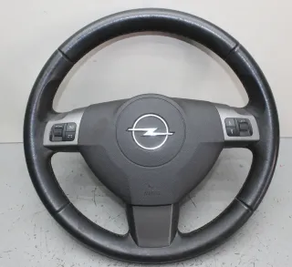 Leder Lenkrad mit Modul 13168455, 13138708AD, 13126750 Opel Astra H Bj.04 - Bild 1