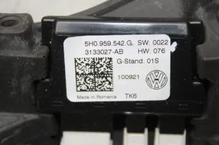 VW Golf 8 VIII Leder Lenkrad Schaltwippen 5H0419093, 5H0959542G ohne Anbauteile - Bild 2