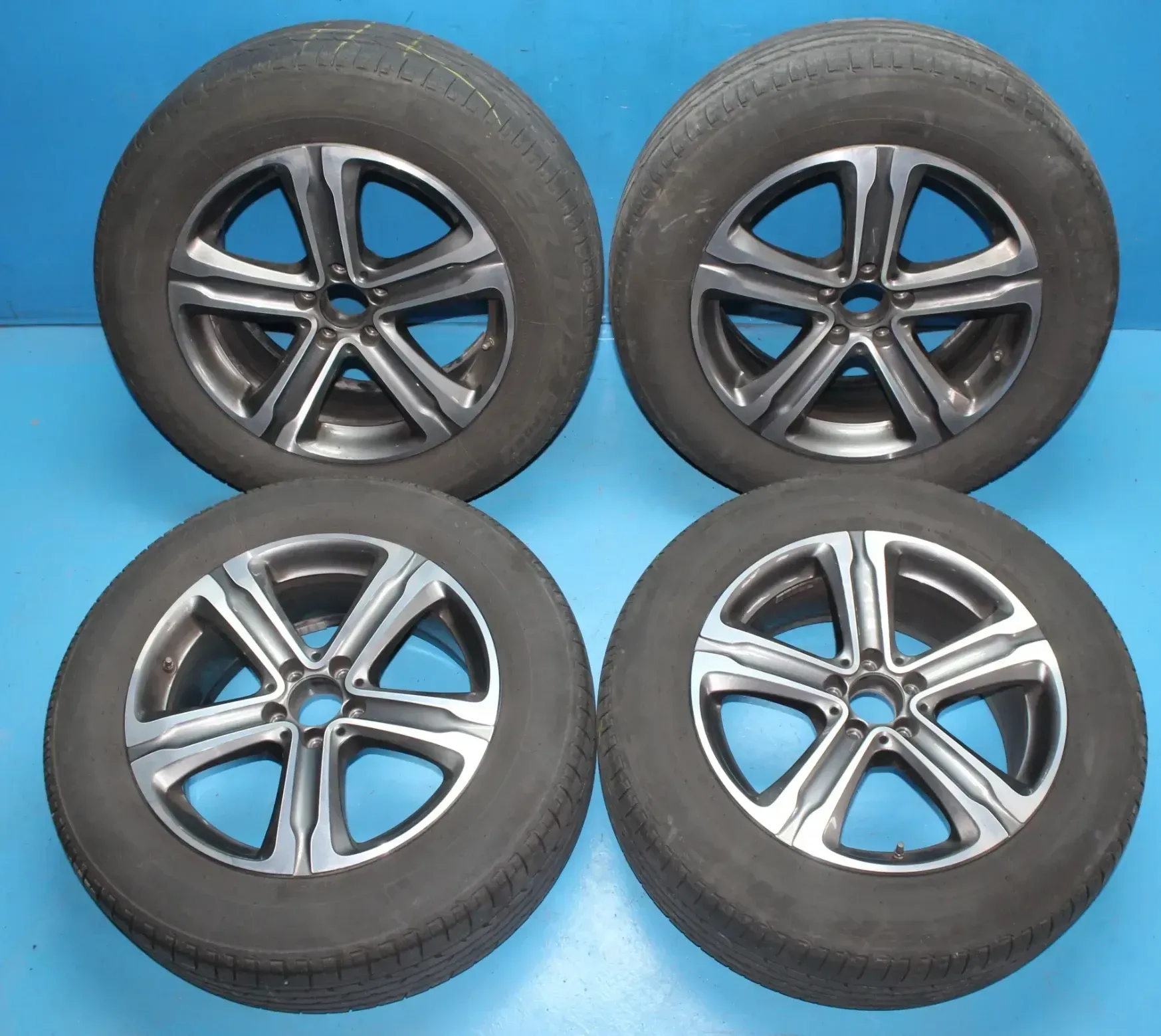 4x Kompletträder Felge 8Jx18 ET38 Sommerreifen 235/60 R18 Mercedes GLC X253 - Bild 1