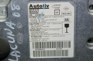 Renault Laguna III Bj.08 Airbagsteuergerät Steuergerät 606982400 285580006R - Bild 3