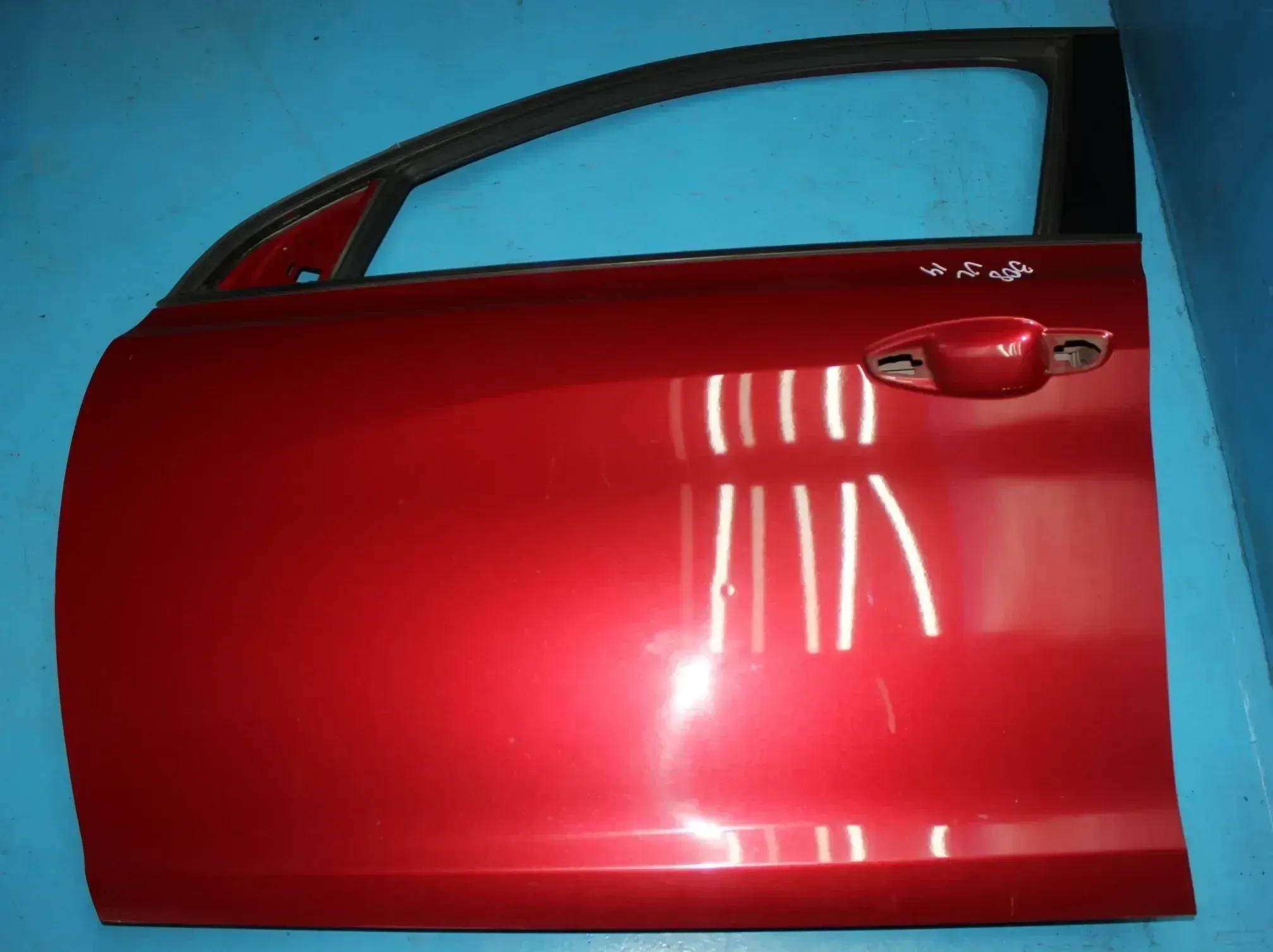 Fahrertür Tür vorne links EPYD Rubinrot Peugeot 308 II Bj.14 - Bild 1