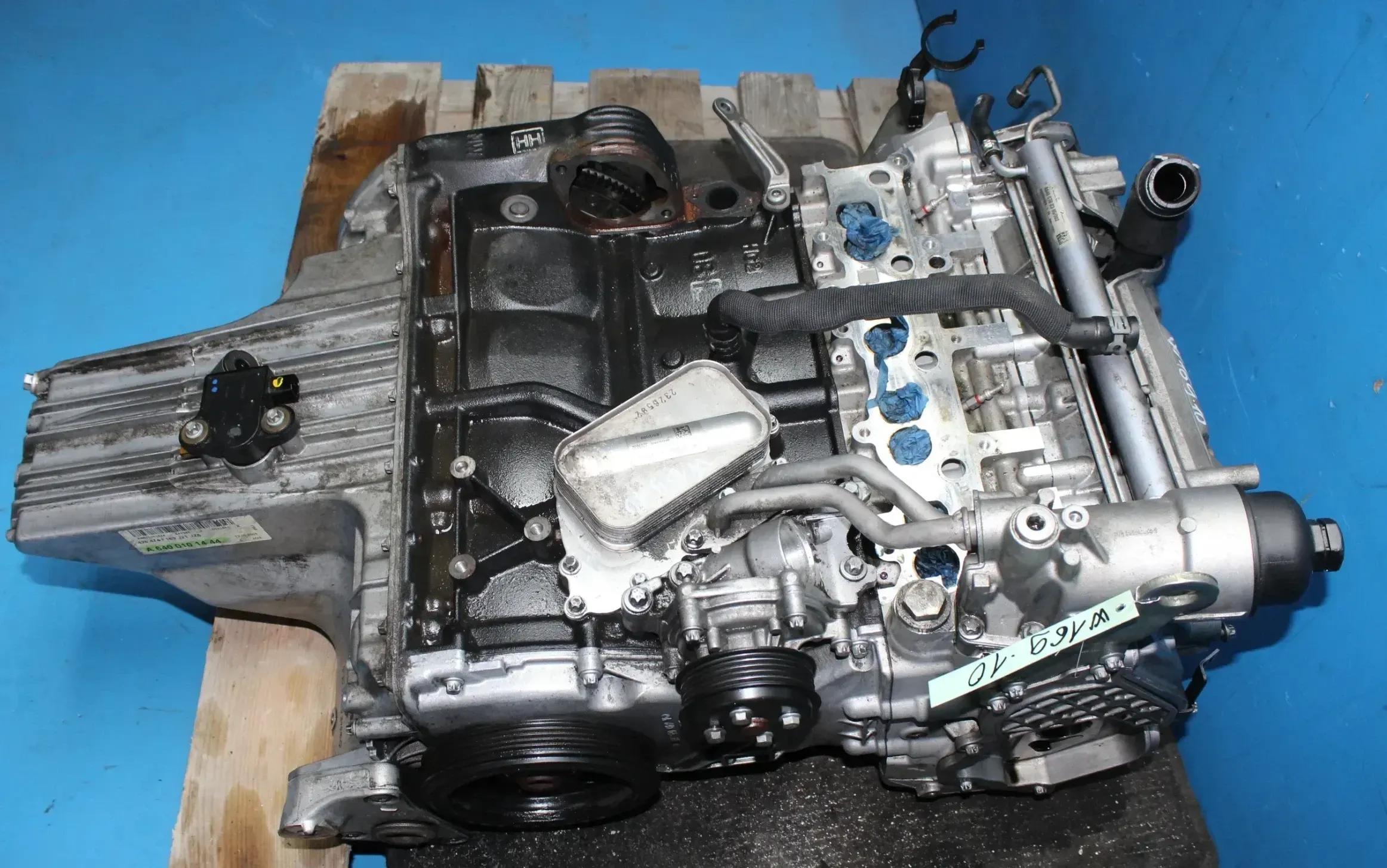 Diesel Motor 80 kW code OM 640.940 ohne Anbauteile Mercedes W169 A180 CDI Bj.10 - Bild 1