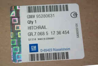 95280631 Original GM Anhängerkupplung Abnehmbar Opel Mokka X J13, Chevrolet Trax - Bild 2