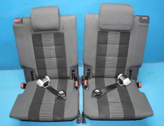2x Sitz Gurt hinten Kofferraum links rechts 3te Reihe VW Touran 1T1 1T2 Bj.08 - Bild 1