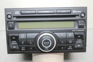 6CD Changer Autoradio Radio Bluetooth CD Player 28185JG41B Nissan X-Trail T31 - Bild 1