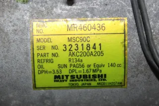 Klimakompressor Kompressor MR460436, AKC200A205 Mitsubishi Lancer VII CS Bj.04 - Bild 4