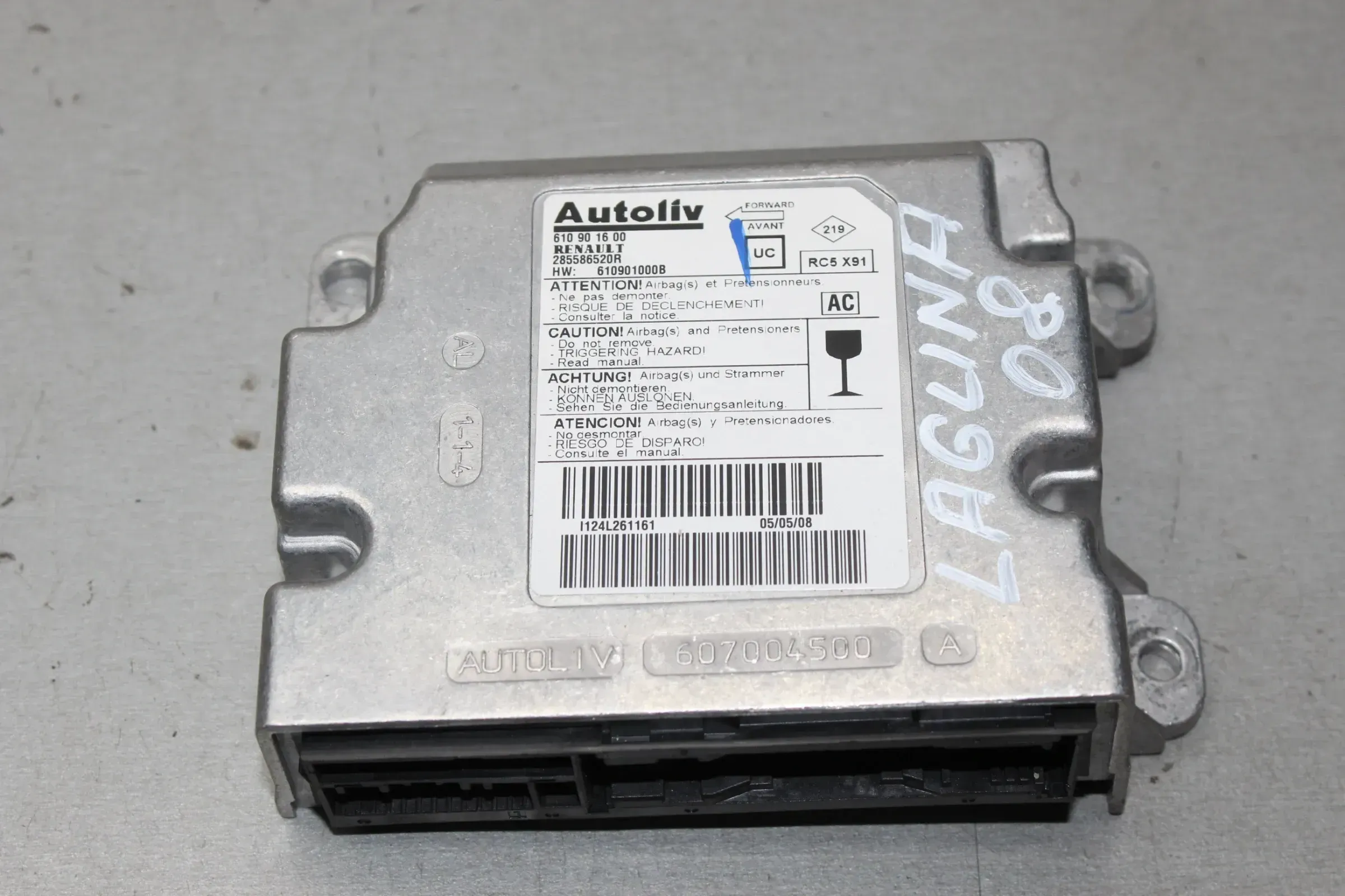 Airbagsteuergerät Airbag Steuergerät 285586520R Renault Laguna 3  III Bj.08 - Bild 1