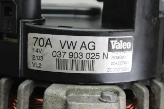Lichtmaschine 70A Generator 037903025N VW Polo 9N 1.4 16V Bj.03 - Bild 3