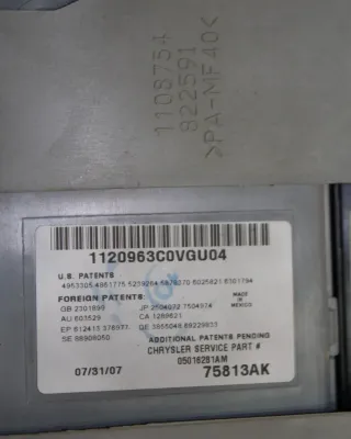 Leseleuchte Innenleuchte Dach 2x Fach Laufschiene Chrysler Voyager IV RG GY Bj08 - Bild 8