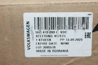 VW Golf 8 VIII Leder Lenkrad 5H0419093 5H0959542E ohne Anbauteile - Bild 9