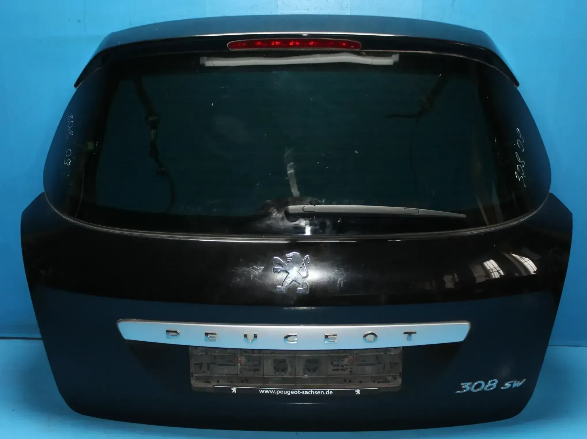 Heckklappe mit Heckscheibe Kofferraumklappe KTVD Schwarz Peugeot 308 I SW Bj.09 - Bild 1