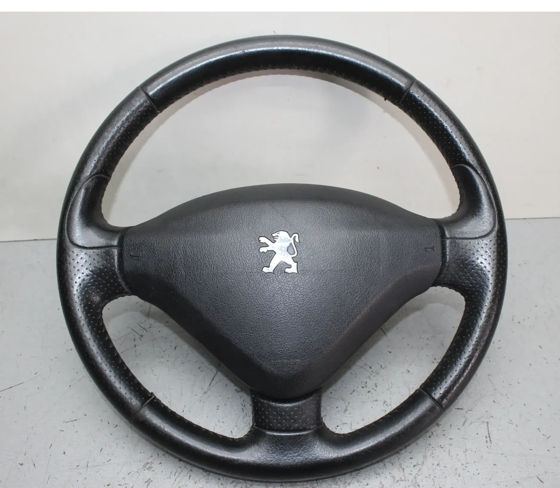 Leder Lenkrad mit Modul 96500674ZD Peugeot 207 SW Bj.07 - Bild 1