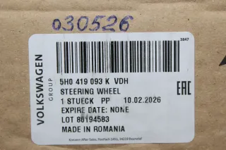VW Golf 8 VIII Leder Lenkrad Schaltwippen 5H0419093, 5H0959542G ohne Anbauteile - Bild 10